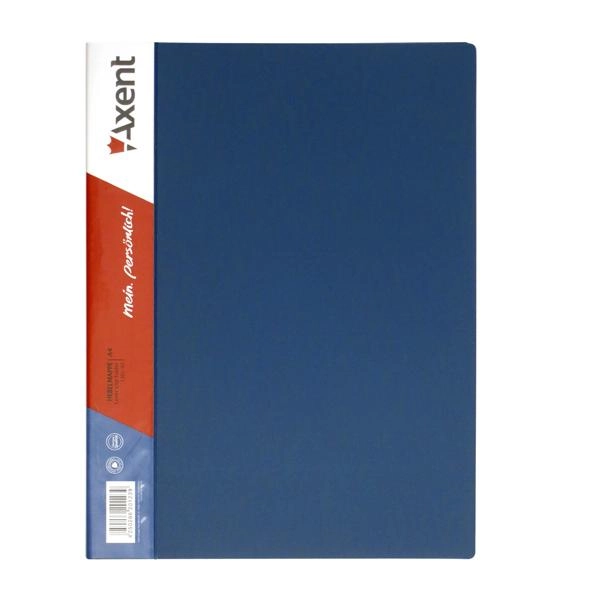 ПАПКА З ПРИТИСКОМ AXENT 1301 пластик, А4, синя ПАПКА З ПРИТИСКОМ AXENT 1301 пластик, А4, синя