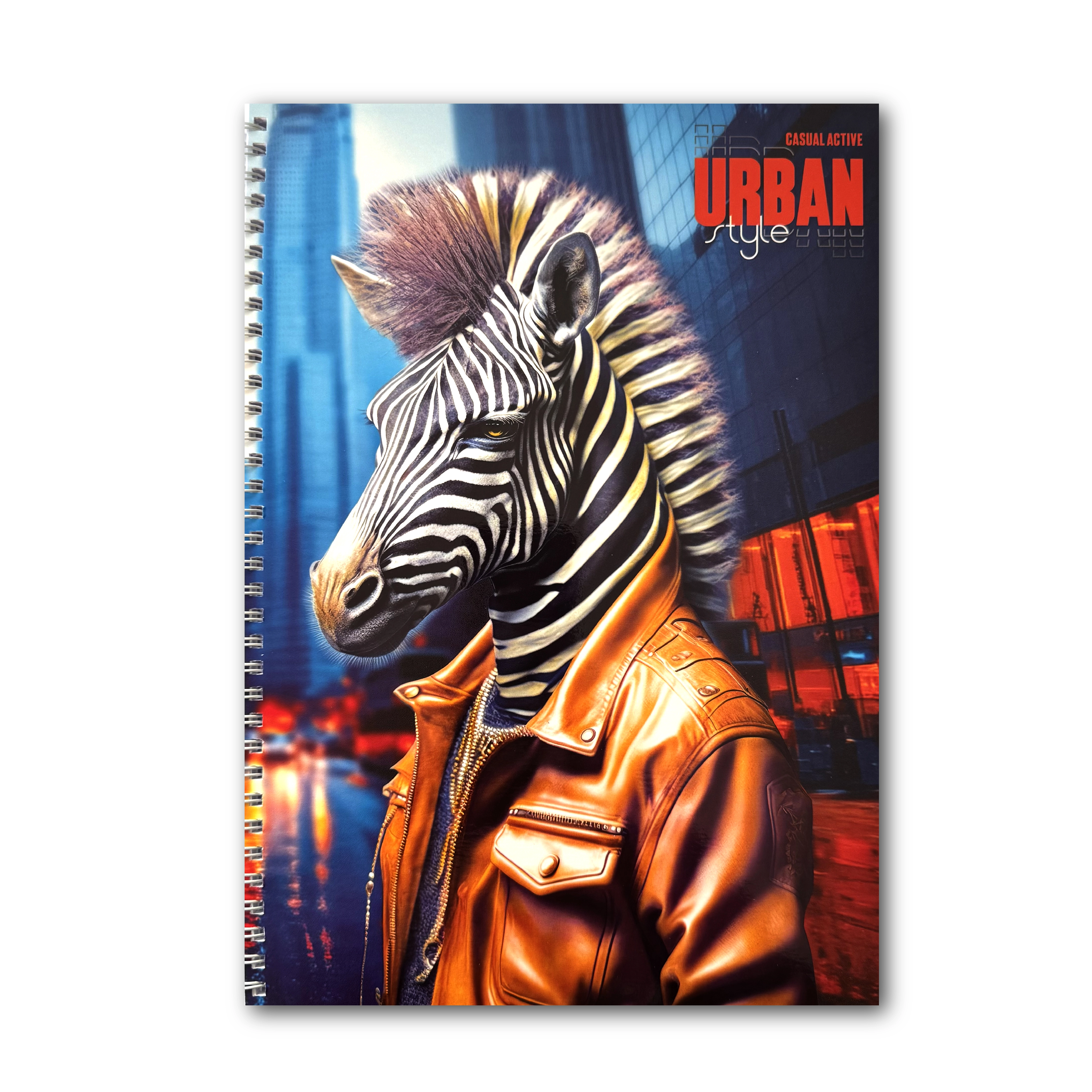 Блокнот А4 на спіралі Офіс Центр Zebra — 96 аркушів, клітинка — фото 3