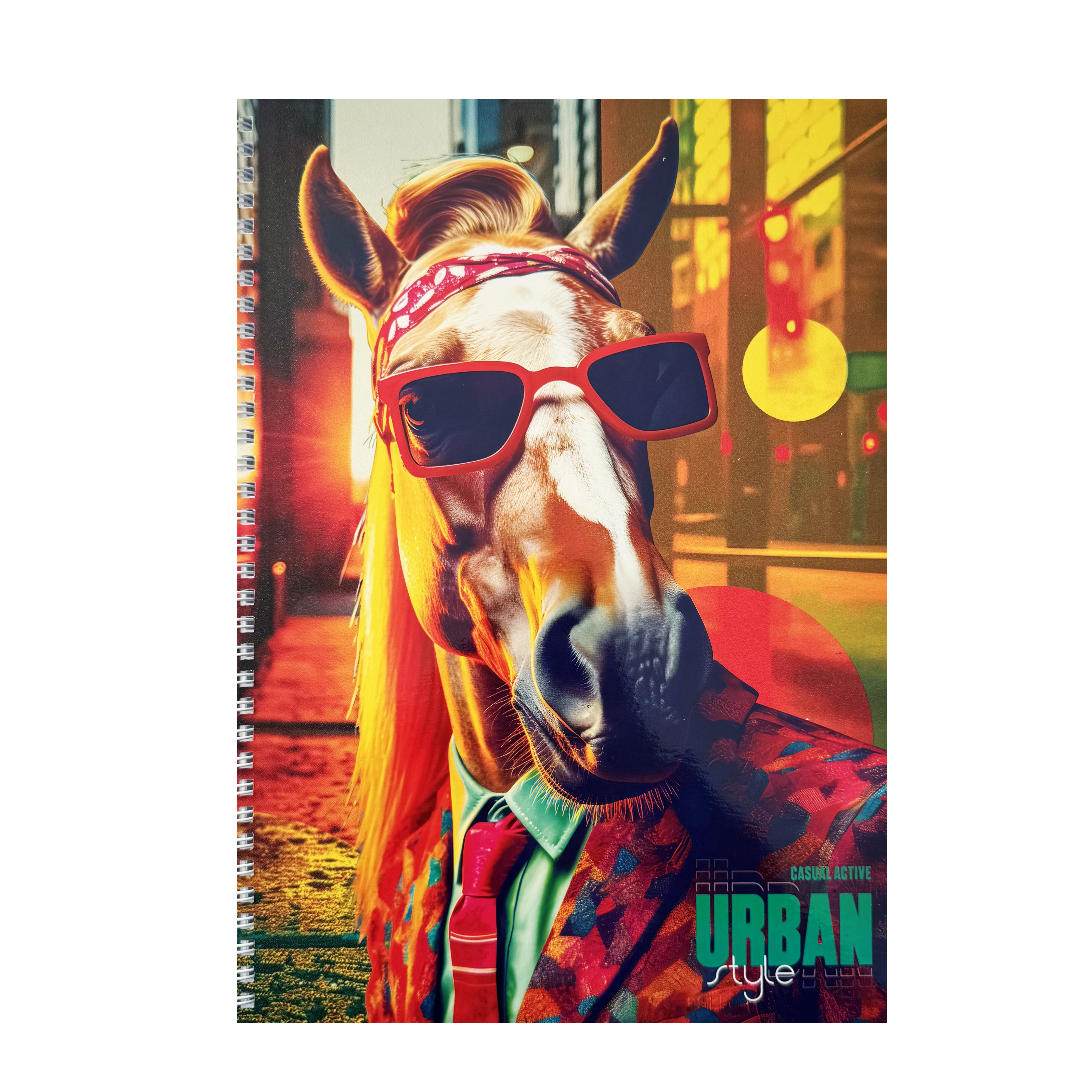 Блокнот А4 на спіралі Stylish horse 96 аркушів клітинка — фото 2