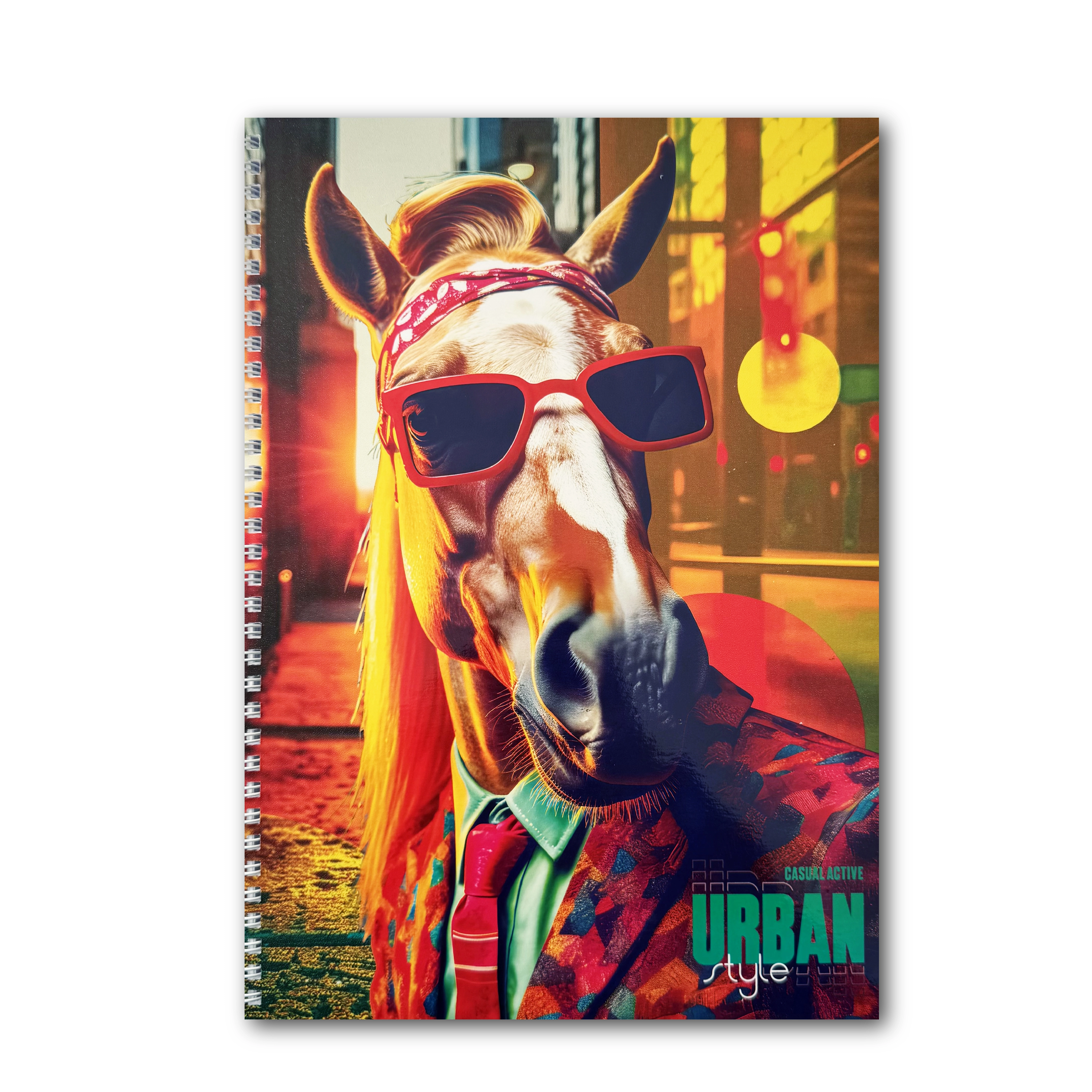 Блокнот А4 на спіралі Stylish horse 96 аркушів клітинка — фото 3