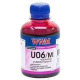 Чорнило WWM CANON /HP/LEXM/XER. UNIV. 200мл.  WWM U06MU рожевий