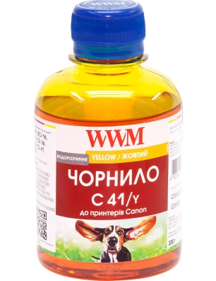 Чорнило WWM CANON CL-41/51 BCI-16  200мл. WWM С41Y жовтий