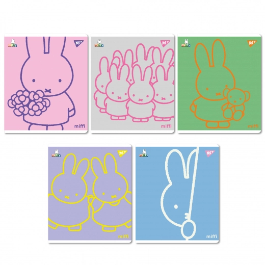 Зошит учнівський 12 аркушів лінія Yes Преміум Miffy 767509