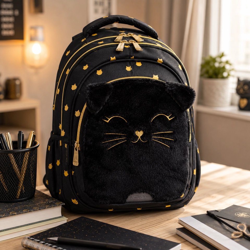 Рюкзак Astrabag AB330 Fluffy Kitty Black 502025021 — 