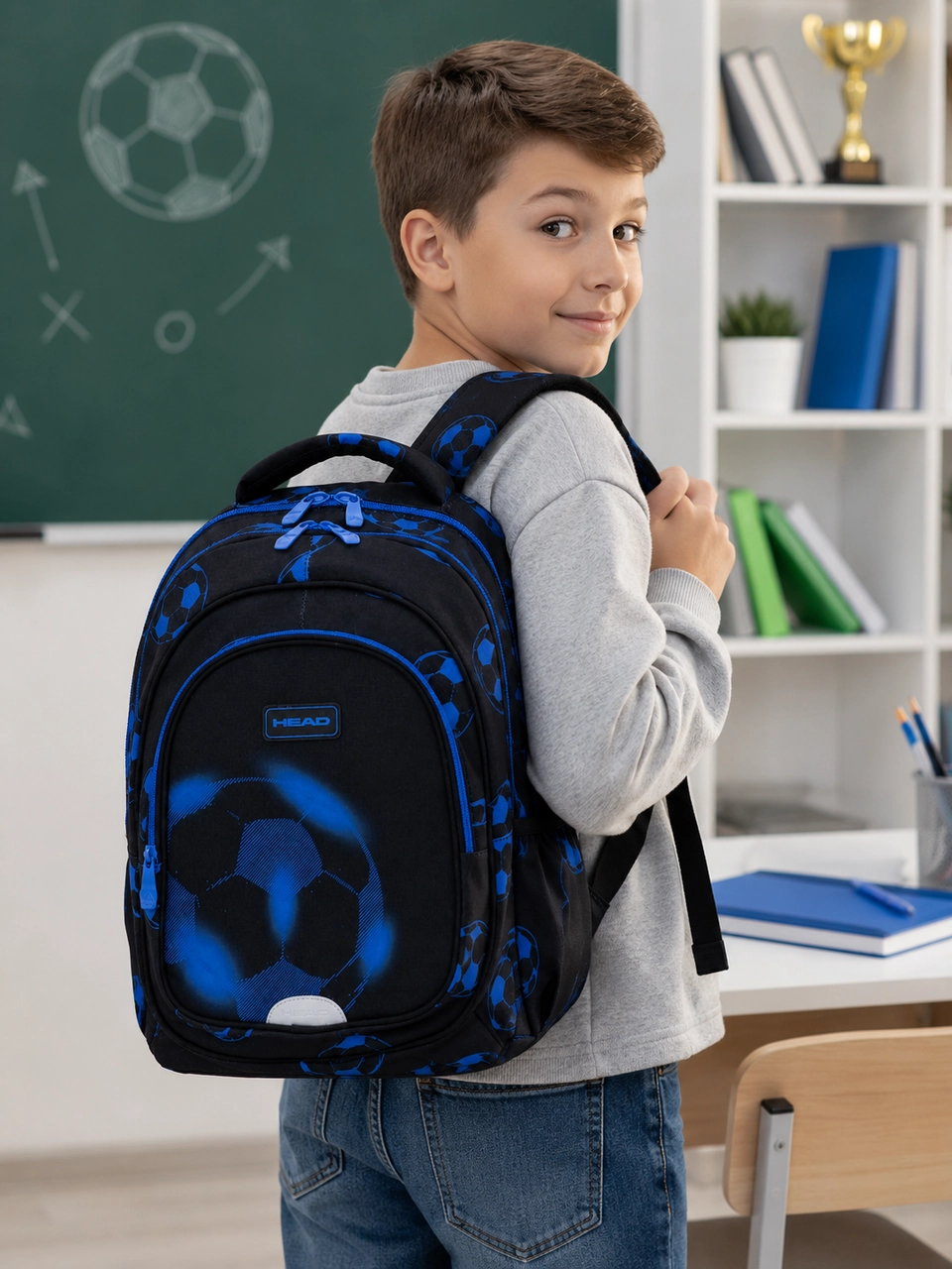 Рюкзак Head AB330 ASTRABAG Football Neo Blue 502025035 — 