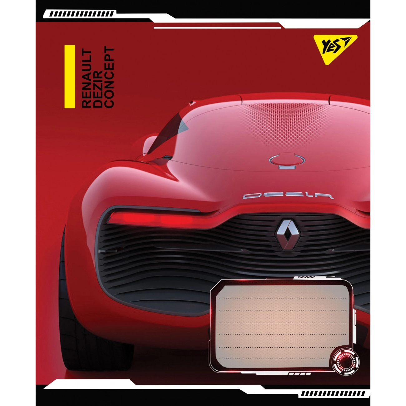 Зошит 36 аркушів клітинка YES Dezir concept 766411