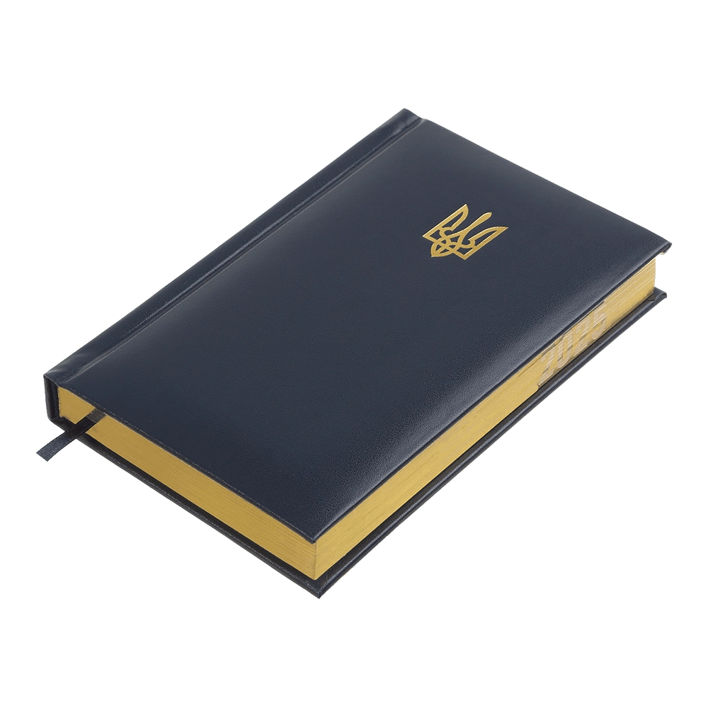 Щоденник датований A6 2026 Buromax Powerful темно-синій — фото 3