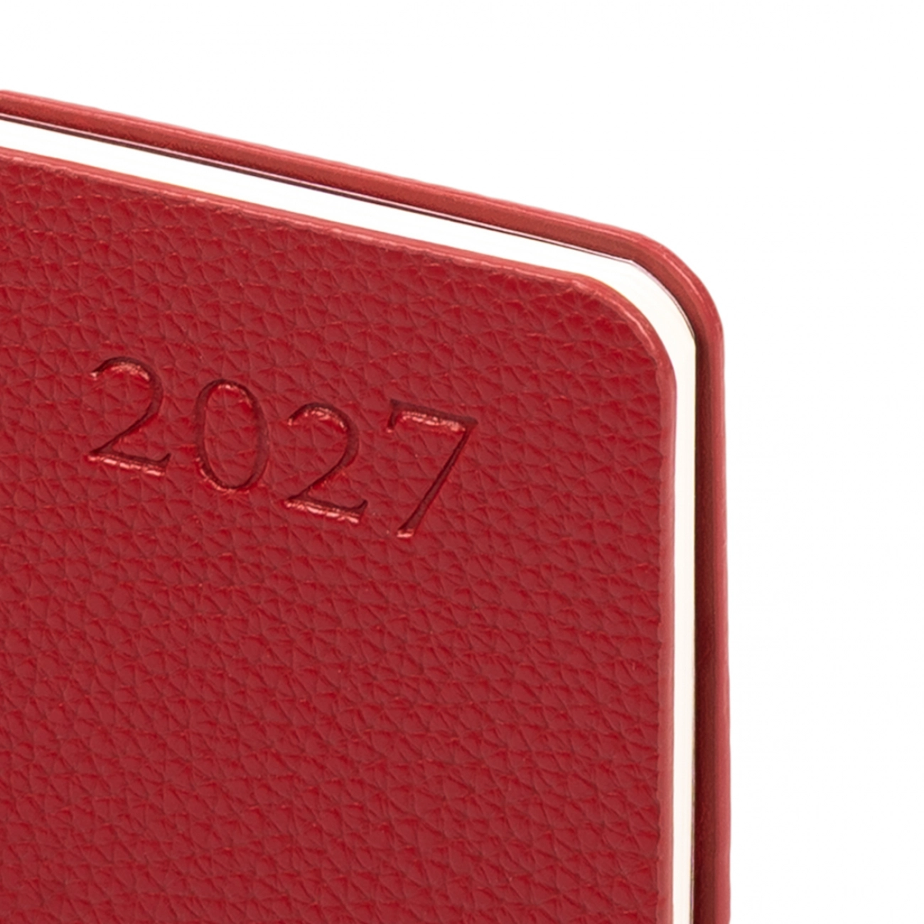 Щотижневик 10х17 см Leo Planner датований 2027 Binario  м`який бордовий 128 ст 252739