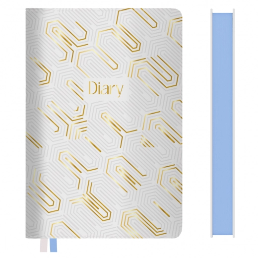 Щоденник датований А5 2025 Leo Planner Bianco 252584