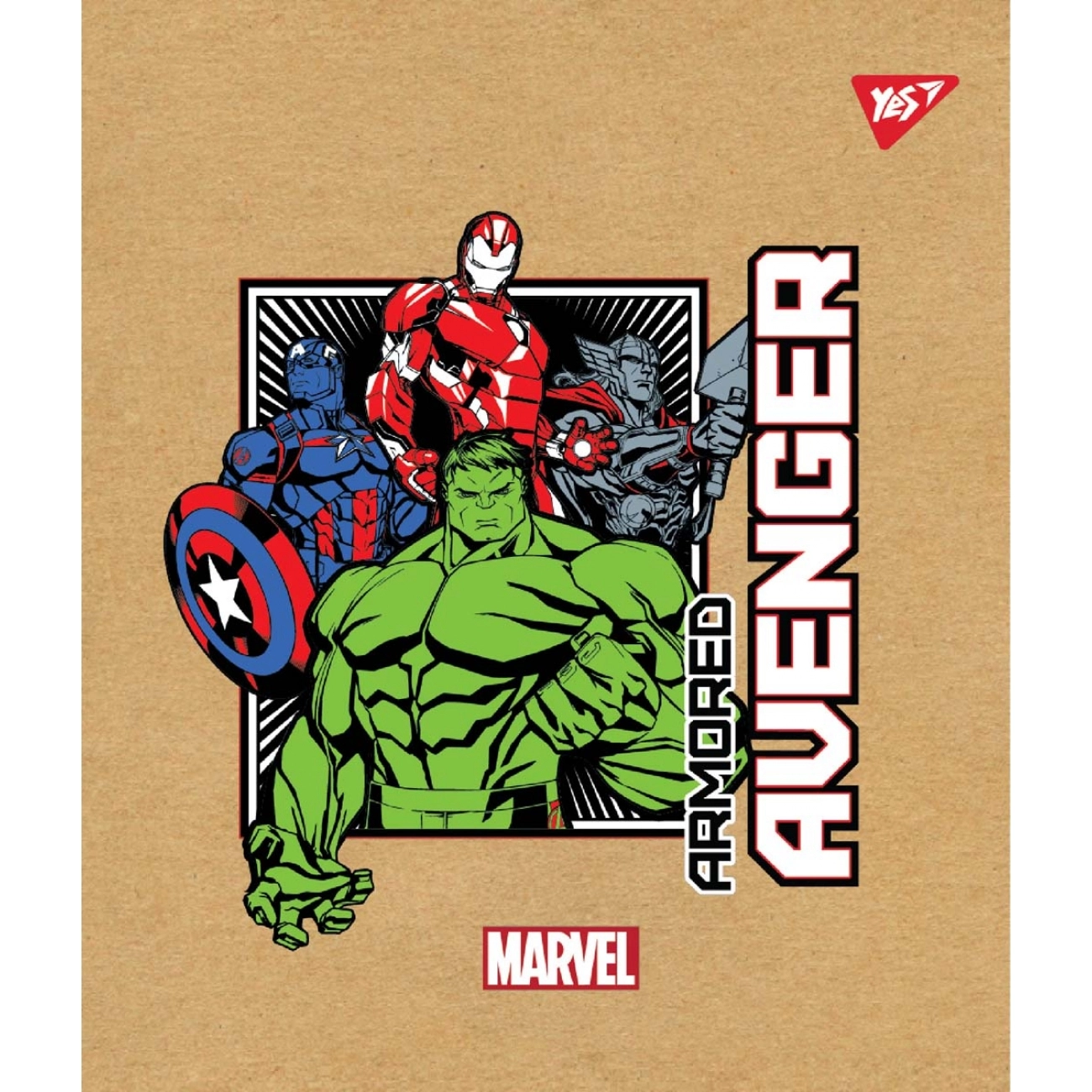 Зошит 12 аркушів клітинка YES Avenger 765068