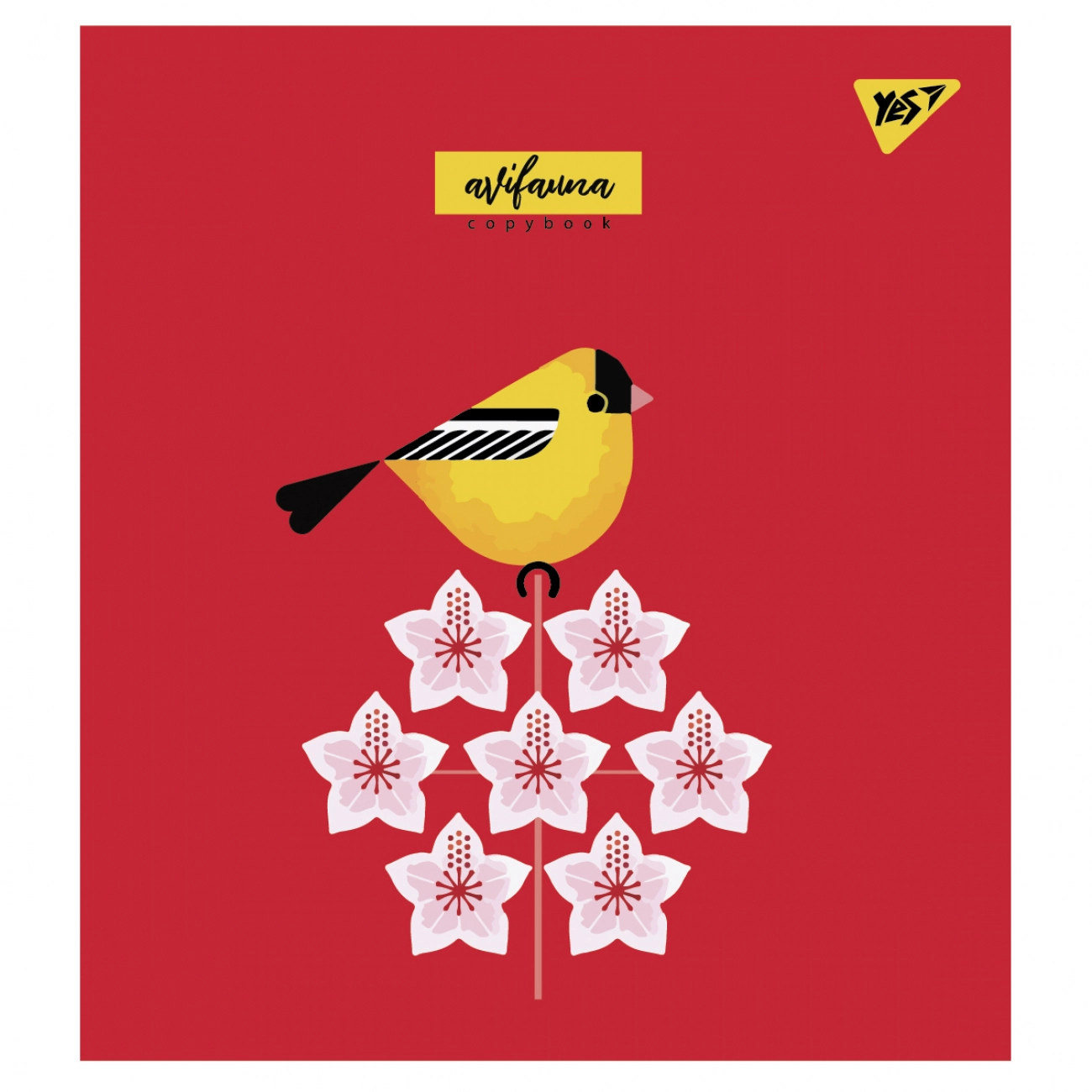 Зошит учнівський 24 аркушів клітинка Yes Преміум Avifauna 766833