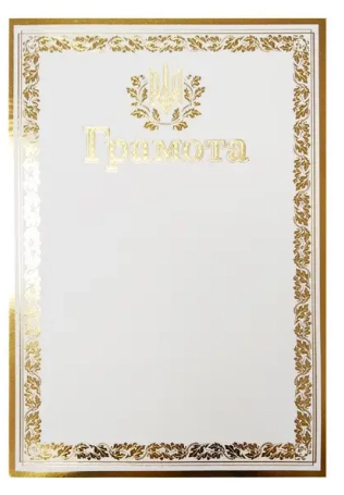 Грамота А-4 № 173 Офіційна 128689