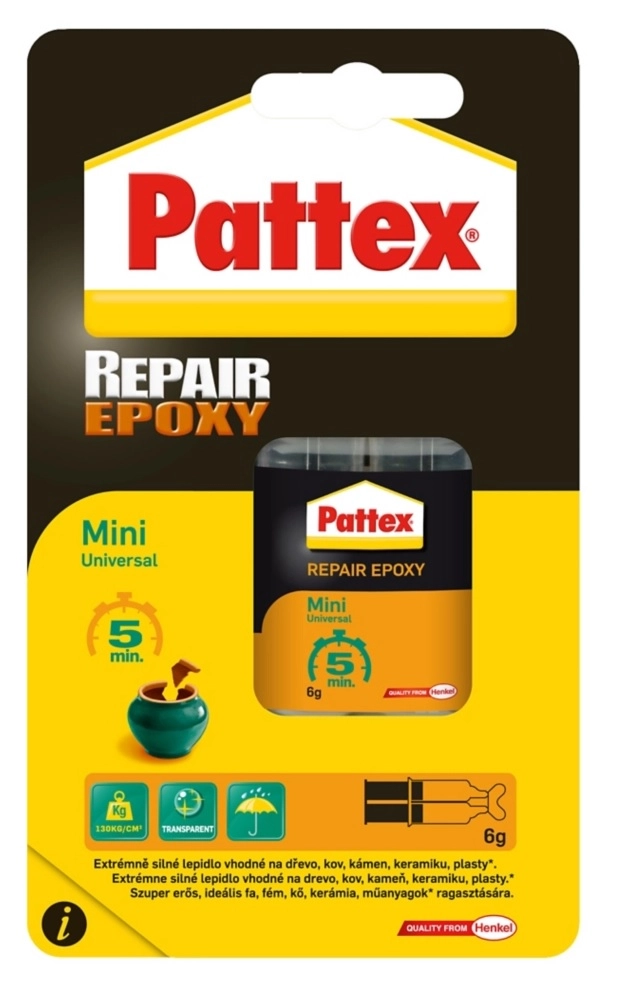Клей епоксидний Pattex Universal Epoxy 6 мл 2751321