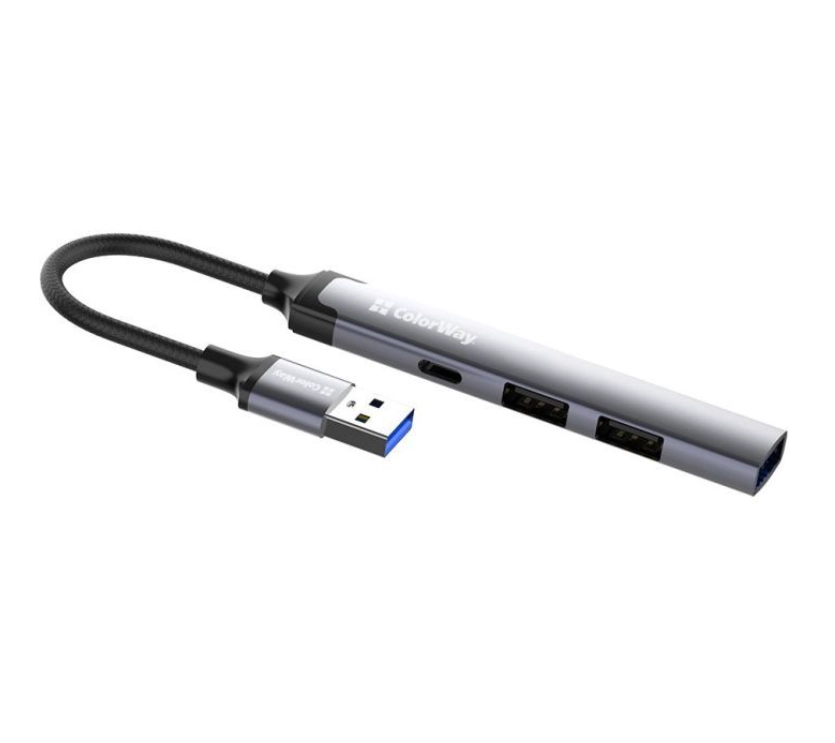 USB хаб СolorWay USB-A 4-в-1 USB2.0х3/USB3.0