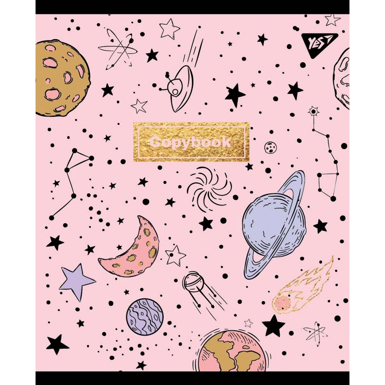 Зошит 18 аркушів лінія YES Преміум Cosmic system 765095