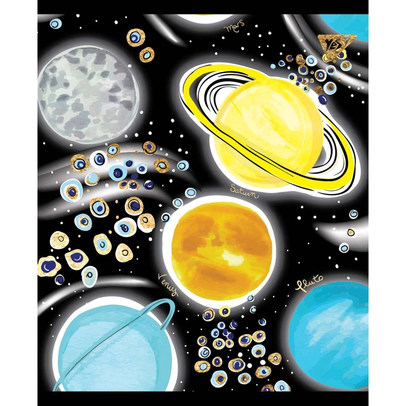 Зошит 18 аркушів лінія YES Преміум Cosmic system 765095