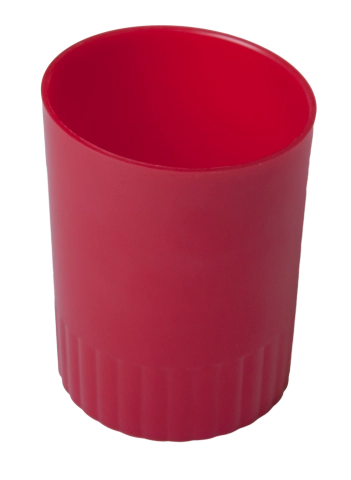 Стакан пластиковий BUROMAX для письмового приладдя JOBMAX червоний BM.6351-05