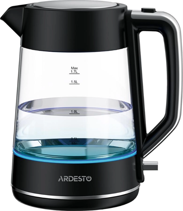 Електрочайник ARDESTO 1.7л, Otter, скло, чорний EKL-F115