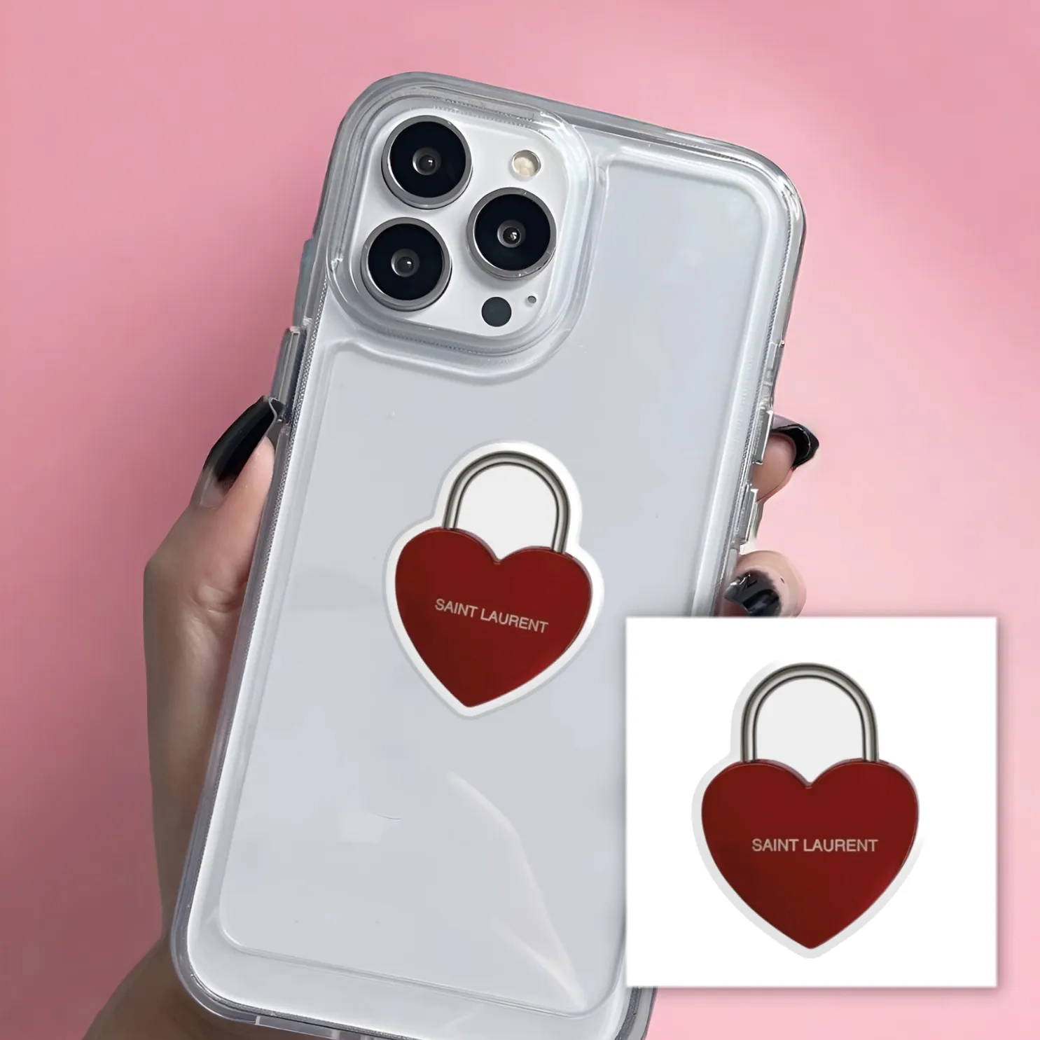 Наліпка 3D-стікер Metal heart SX-180 Наліпка 3D-стікер Metal heart SX-180