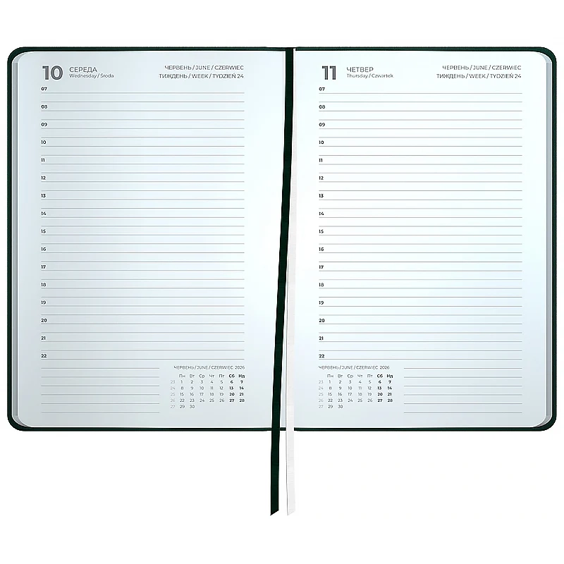 Щоденник датований 2026 Axent Partner Traces чорний — фото 4