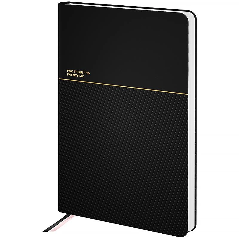 Щоденник датований 2026 Axent Partner Traces чорний — фото 3