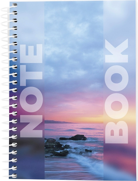 Блокнот В6 96 аркушів спіраль Море — фото 2