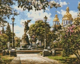 Набір з алмазною мозаїкою Володимирська гірка Ідейка 40х50см AMO7351
