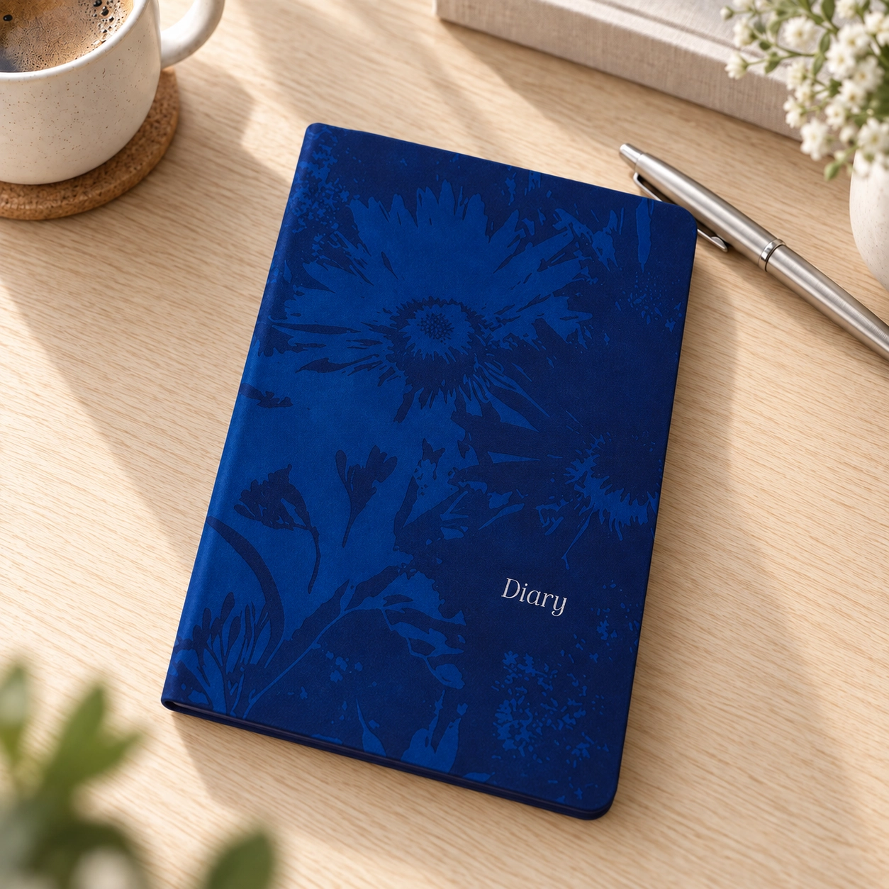 Щоденник діловий А5 Leo Planner недатований Fiore м`який синій 320 ст 252772 Щоденник діловий А5 Leo Planner недатований Fiore м`який синій 320 ст 252772
