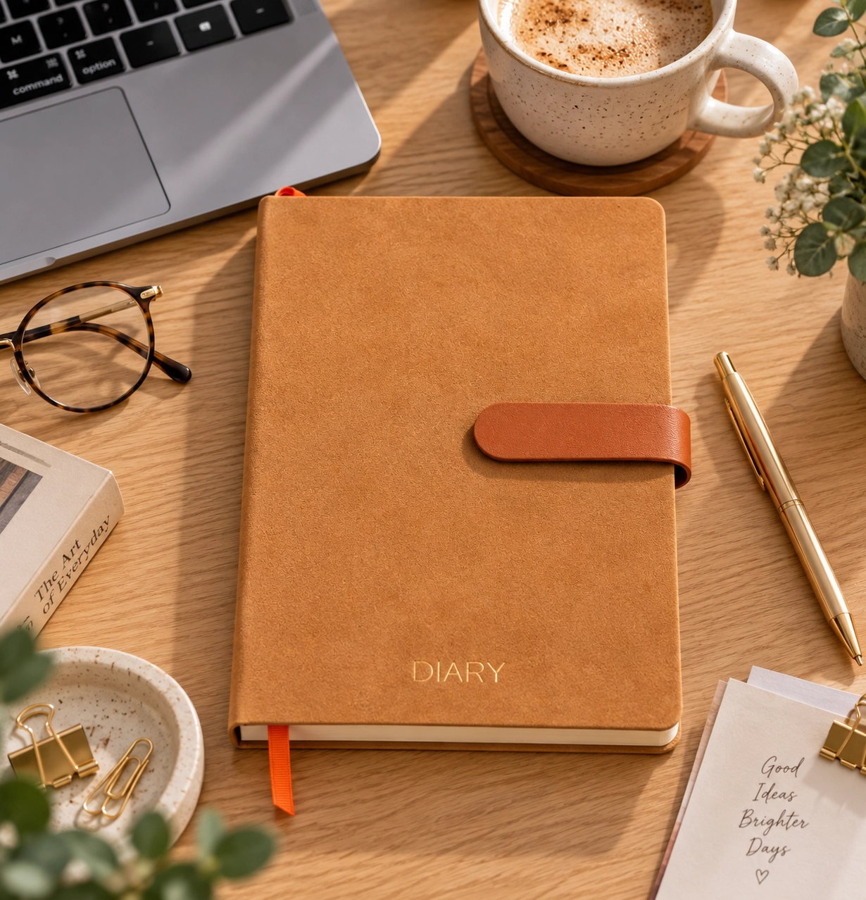 Щоденник діловий А5 Leo Planner недатований Toscana  м`який пісочний 320 ст 252773