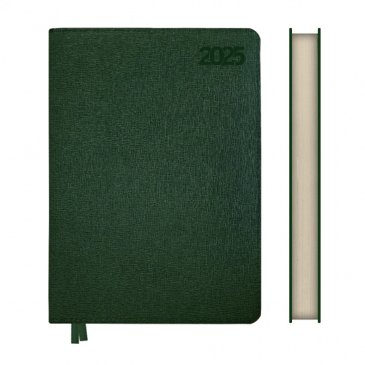Щоденник датований А5 2025 Leo Planner Escalada зелений 252525
