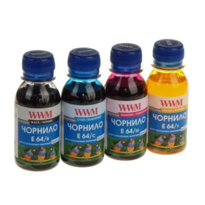Комплект чорнил WWM Epson 664 L110/L210/L355 4х100мл. (E64SET4-2)