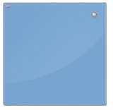 Дошка 2х3 скляна магнітна блакитна 40x60 TSZ64N