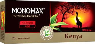 Чай пакетований чорний Kenya Мономах чорний 25х1.5г