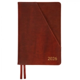 Щоденник датований А5 2026 Leo Planner Whisky твердий коричневий 252670