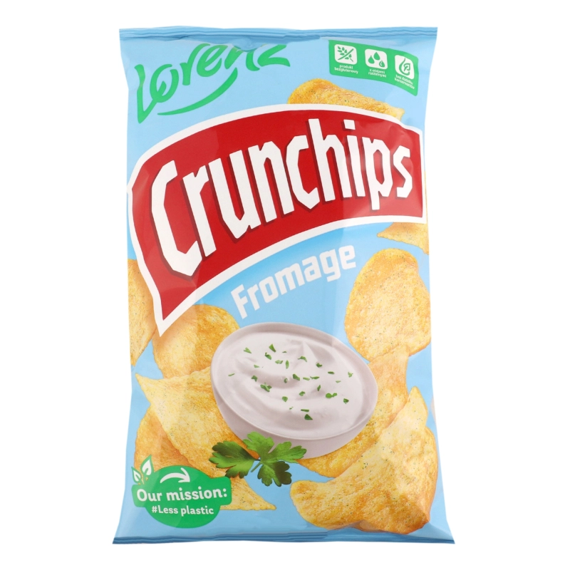 Чіпси Lorenz Crunchips Flomage Зелень і Крем-сир 140 г