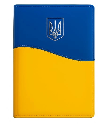 Щоденник діловий недатований з Тризубом патріотична колекція зі штучної шкіри А5