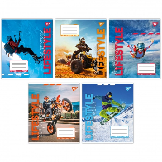 Зошит учнівський 60 аркушів лінія Yes Lifestyle 767155 Зошит учнівський 60 аркушів лінія Yes Lifestyle 767155