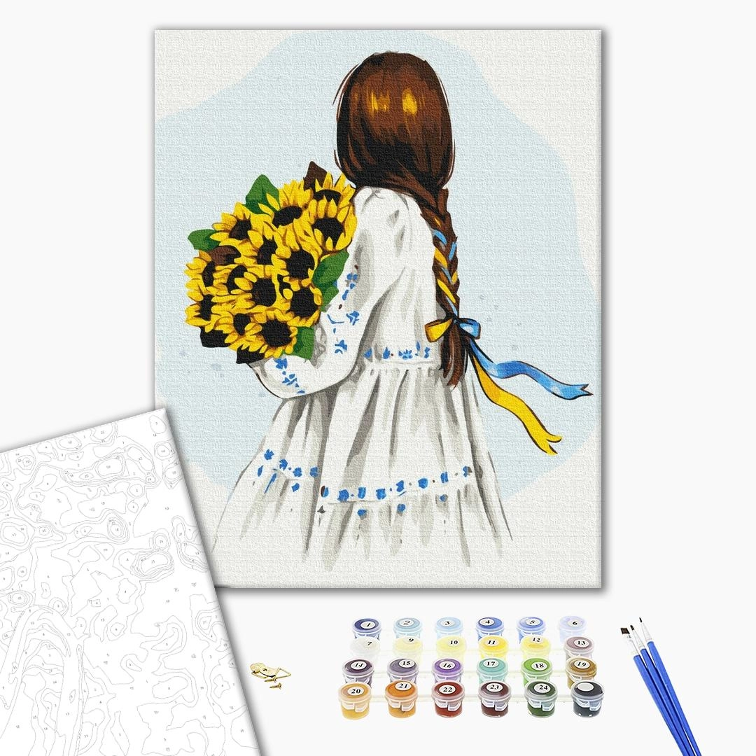 Картина за номерами Квіти України Alla Berezovska Brushme BS53075