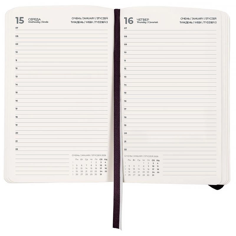 Щоденник Axent Pocket Strong 2026 чорний — фото 4