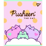 Зошит учнівський 18 аркушів лінія Yes Преміум Pusheen мат 766826