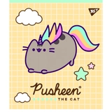 Зошит учнівський 18 аркушів лінія Yes Преміум Pusheen мат 766826