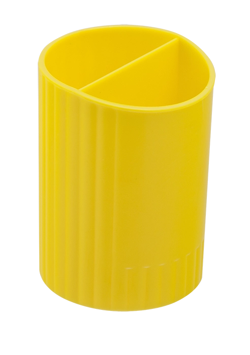 Стакан для ручок з перегородками 3000 ZiBi жовтий