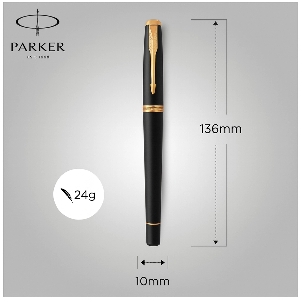 Набір подарунковий Parker Urban 17 Muted Black GT Fp F Блокнот Parker Gift24 30 011b24