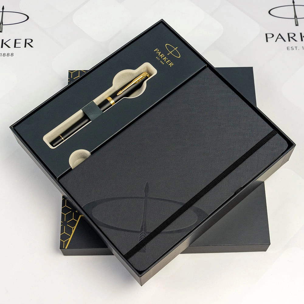 Набір подарунковий Parker Urban 17 Muted Black GT Fp F Блокнот Parker Gift24 30 011b24 Набір подарунковий Parker Urban 17 Muted Black GT Fp F Блокнот Parker Gift24 30 011b24