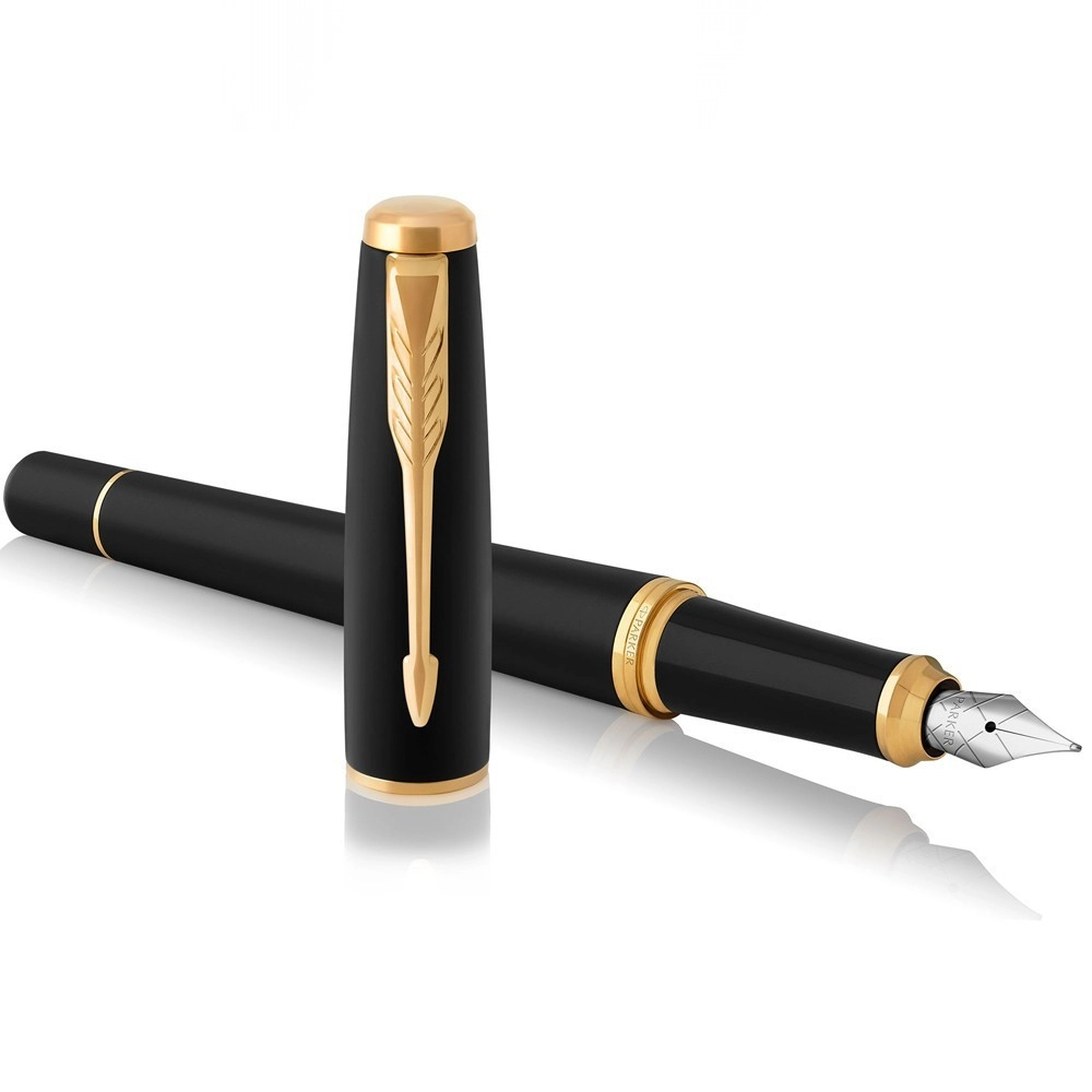 Набір подарунковий Parker Urban 17 Muted Black GT Fp F Блокнот Parker Gift24 30 011b24