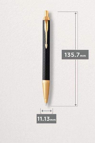 Набір подарунковий Parker Im 17 Premium Black GT BP Блокнот Parker Gift24 24 032b24