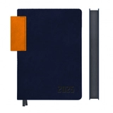 Щоденник датований А5 2025 Leo Planner Infinity темно-синій 252535