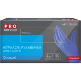 Рукавички нітрилові оглядові нестерильні неприпудрені PRO світло-синій 100шт/уп