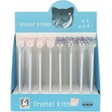 Ручка кулькова MAXI  Crystal Kitten синя асорті Z19023