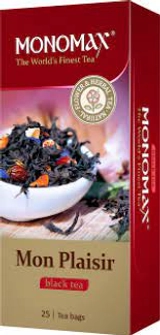 Чай пакетований чорний тропічні фрукти Mon Plasir Мономах 25х1.5г
